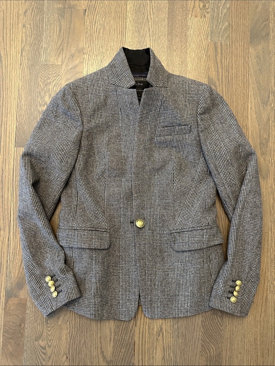 J. Crew Jackets & Blazers - J Crew Classic Grey Plaid Women’s Blazer